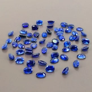 59.40 Cts. Kyanite 7x5mm Faceted Oval Shape AA+ Grade Gemstones Parcel - Total 59 Pcs.