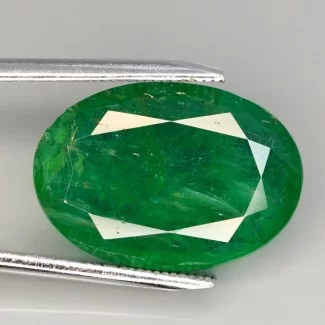  17.70 Carat Emerald 20x14mm Faceted Oval Shape A Grade Loose Gemstone - Total 1 Pc.
