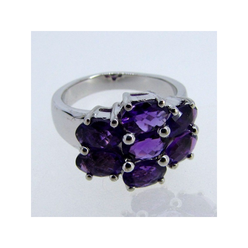 African Amethyst 925 Sterling Silver Ring