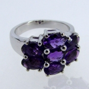 African Amethyst 925 Sterling Silver Ring