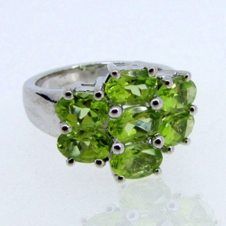Peridot 925 Sterling Silver Ring