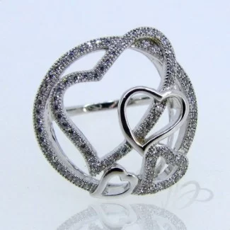 Diamond White CZ 925 Sterling Silver Ring