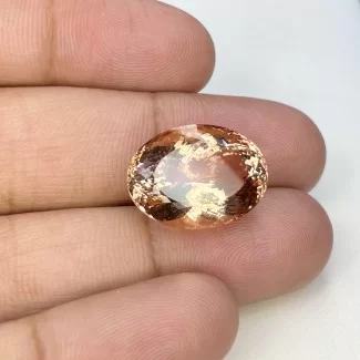 23.35 Cts. Morganite 20x15mm Faceted Oval Shape AAA Grade Loose Gemstone - Total 1 Pc.