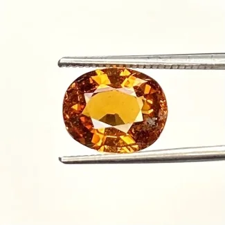 3.31 Cts. Spessartite Garnet 7.97x9.87mm Faceted Oval Shape AA+ Grade Loose Gemstone - Total 1 Pc.