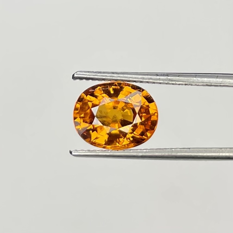  2.39 Cts. Spessartite Garnet 6.67x8.42mm Faceted Oval Shape AAA+ Grade Loose Gemstone - Total 1 Pc.
