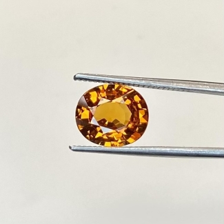  2.77 Cts. Spessartite Garnet 7.65x9.09mm Faceted Oval Shape AAA Grade Loose Gemstone - Total 1 Pc.