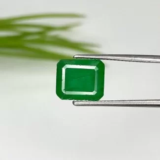 Emerald Step Cut Octagon Shape A+ Grade Loose Gemstone - 8x7mm - 1 Pc. - 2.86 Cts.