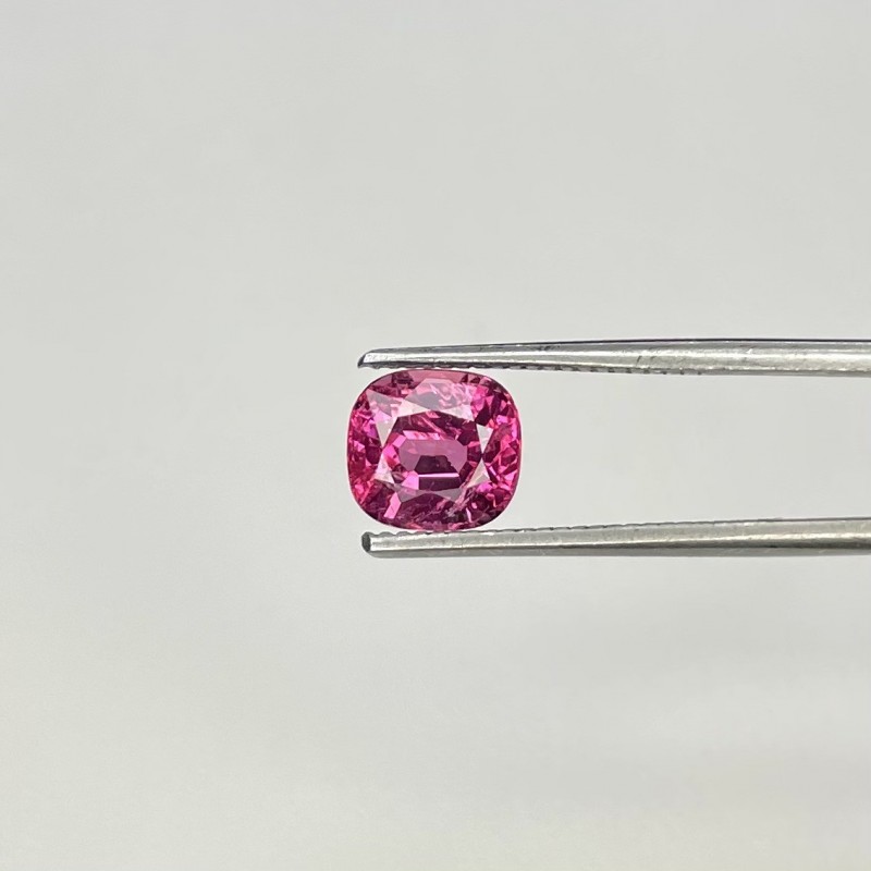 Ruby Faceted Cushion Shape AA Grade Loose Gemstone - 5.79x6.25mm - 1 Pc. - 1.27 Cts.