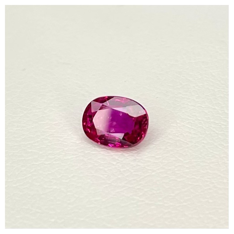 Ruby Faceted Oval Shape Loose Gemstone - 5.17x6.93mm - 1 Pc. - 1.10 Cts.