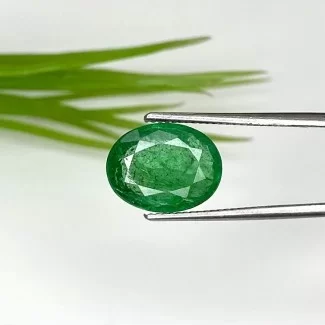 Emerald Faceted Oval Shape A Grade Loose Gemstone - 10.44x8.05mm - 1 Pc. - 2.40 Cts.