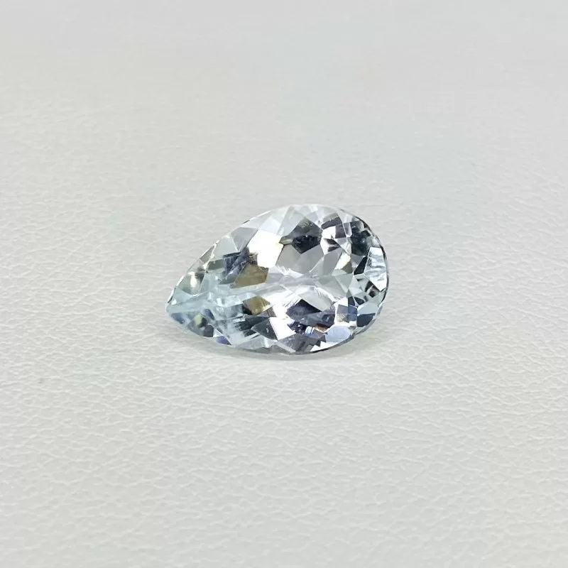Aquamarine Faceted Pear Shape Loose Gemstone - 13x8.5mm - 1 Pc. - 3.22 Cts.