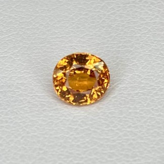 Spessartite Garnet Faceted Oval Shape Loose Gemstone - 6.24x5.71mm - 1 Pc. - 1.26 Cts.