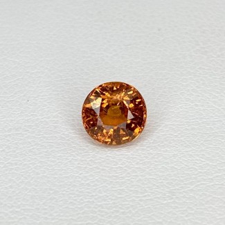 Spessartite Garnet Faceted Oval Shape Loose Gemstone - 7.22x7.05mm - 1 Pc. - 2.17 Cts.