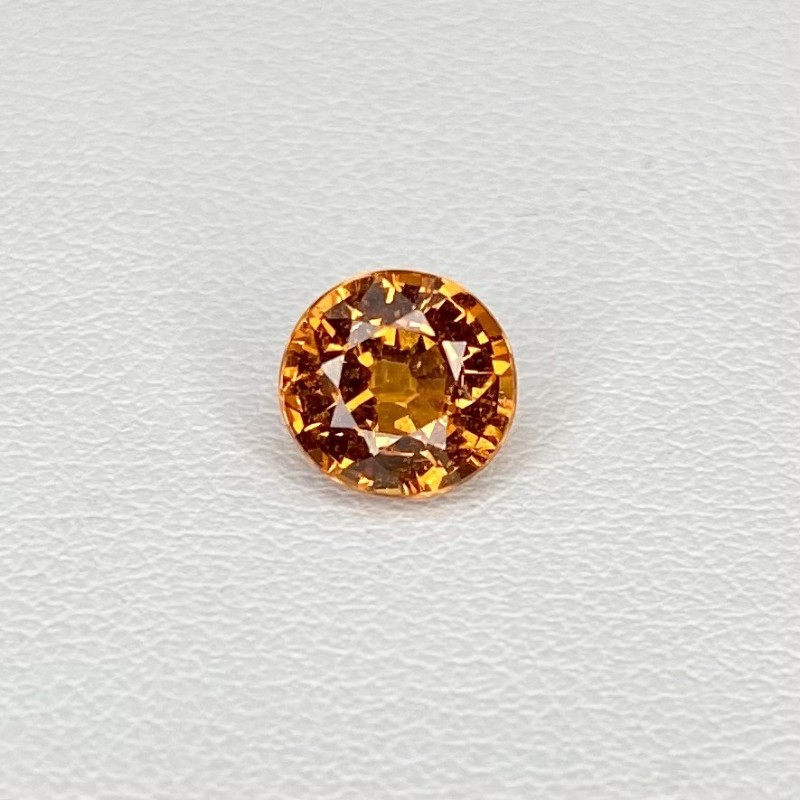 Spessartite Garnet Faceted Oval Shape Loose Gemstone - 7.09x6.84mm - 1 Pc. - 1.84 Cts.