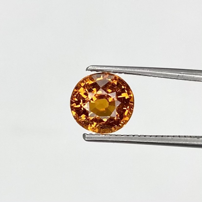 1.82 Cts. Spessartite Garnet 7.05x6.75mm Faceted Oval Shape AA+ Grade Loose Gemstone - Total 1 Pc.