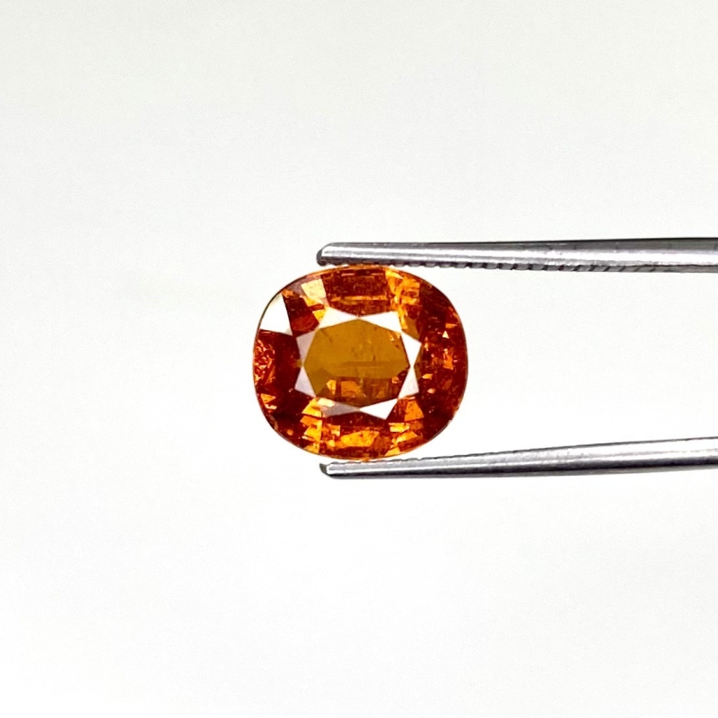  3.41 Cts. Spessartite Garnet 8.85x7.97mm Faceted Oval Shape AA Grade Loose Gemstone - Total 1 Pc.