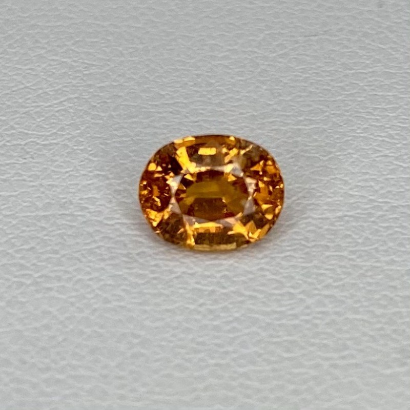 Spessartite Garnet Faceted Oval Shape Loose Gemstone - 7.29x5.90mm - 1 Pc. - 1.61 Cts.