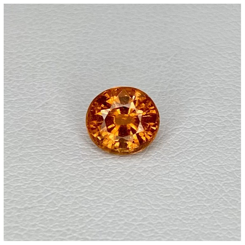 Spessartite Garnet Faceted Oval Shape Loose Gemstone - 6.80x6.27mm - 1 Pc. - 1.61 Cts.