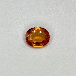 Spessartite Garnet Faceted Oval Shape Loose Gemstone - 7.89x6.50mm - 1 Pc. - 1.71 Cts.