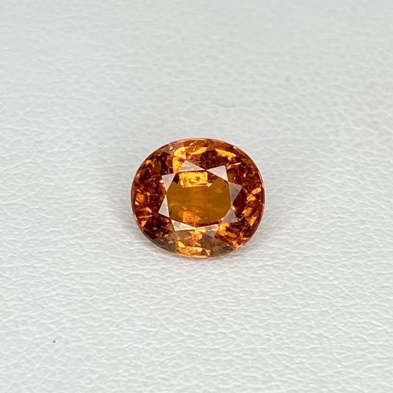 Spessartite Garnet Faceted Oval Shape Loose Gemstone - 8.08x7.20mm - 1 Pc. - 2.37 Cts.