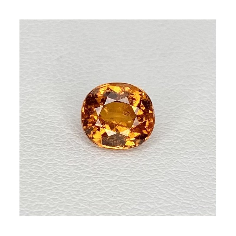 Spessartite Garnet Faceted Oval Shape Loose Gemstone - 7.40x6.69mm - 1 Pc. - 2.15 Cts.