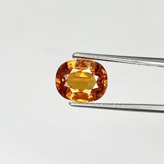 Spessartite Garnet Faceted Oval Shape AA Grade Loose Gemstone - 8.05x6.67mm - 1 Pc. - 2.26 Cts.