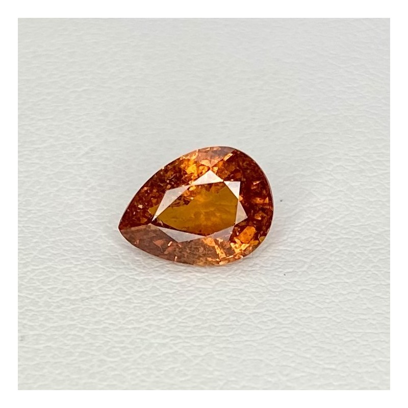 Spessartite Garnet Faceted Pear Shape Loose Gemstone - 9.45x7.01mm - 1 Pc. - 2.74 Cts.