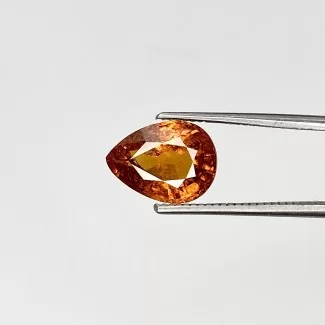 Spessartite Garnet Faceted Pear Shape AA Grade Loose Gemstone - 9.45x7.01mm - 1 Pc. - 2.74 Cts.