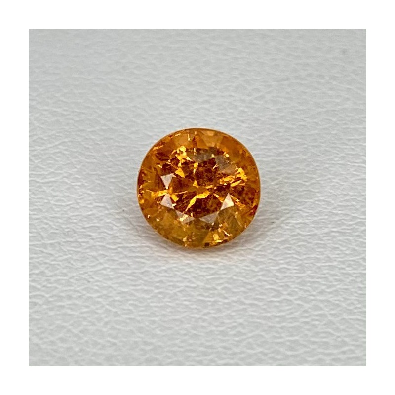 Spessartite Garnet Faceted Oval Shape Loose Gemstone - 6.69x6.52mm - 1 Pc. - 1.91 Cts.