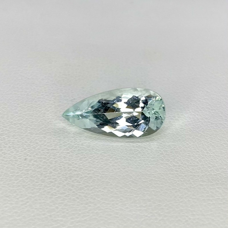 Aquamarine Faceted Pear Shape Loose Gemstone - 17x8mm - 1 Pc. - 4.90 Cts.