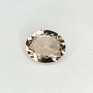Morganite Faceted Oval Shape Loose Gemstone - 11x9mm - 1 Pc. - 2.65 Cts.