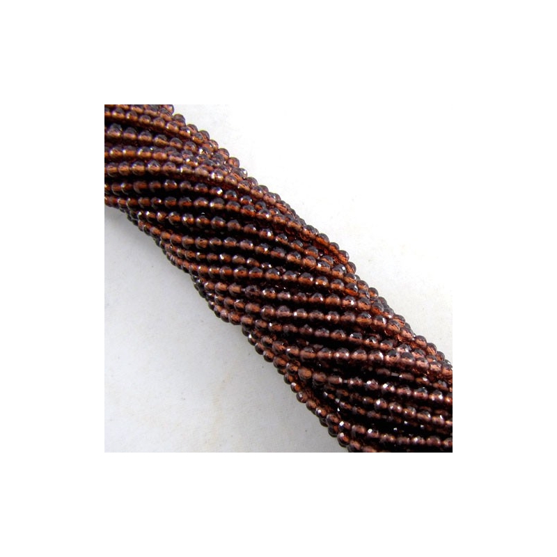 Garnet 3-3.5mm Micro Faceted Round Shape AAA Grade Gemstone Beads Strand - Total 1 Strand of 14 Inch.