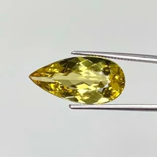  5.36 Cts. Yellow Beryl 18.5x9mm Faceted Pear Shape AAA Grade Loose Gemstone - Total 1 Pc.