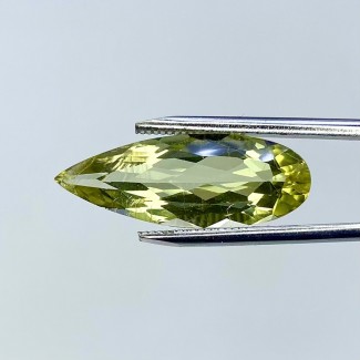  6.50 Cts. Green Beryl 24x9mm Faceted Pear Shape AAA Grade Loose Gemstone - Total 1 Pc.