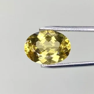 7.00 Cts. Yellow Beryl 15x11mm Faceted Oval Shape AAA Grade Loose Gemstone - Total 1 Pc.