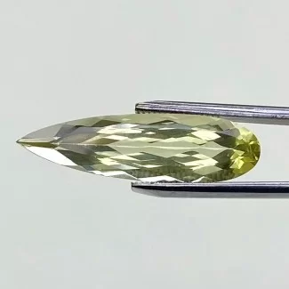  7.65 Cts. Green Beryl 29x8.5mm Faceted Pear Shape AAA Grade Loose Gemstone - Total 1 Pc.