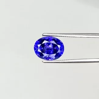  2.50 Cts. Tanzanite 9x7.10mm Faceted Oval Shape AA+ Grade Loose Gemstone - Total 1 Pc.