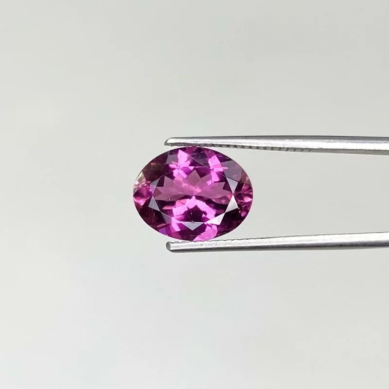  2.46 Cts. Rubellite Tourmaline 10X8mm Faceted Oval Shape AA+ Grade Loose Gemstone - Total 1 Pc.