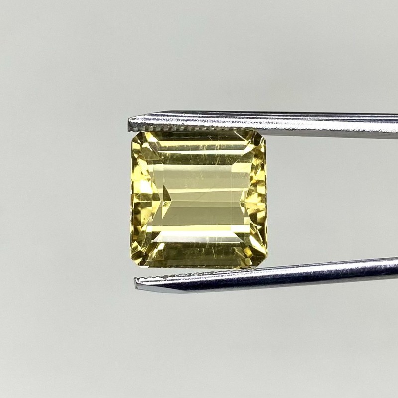  6.65 Cts. Yellow Beryl 11.5mm Step Cut Octagon Shape AAA Grade Loose Gemstone - Total 1 Pc.