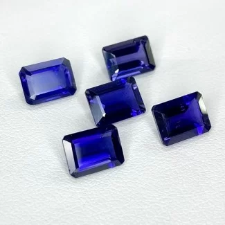 6.87 Cts. Iolite 8x6mm Step Cut Octagon Shape AAA Grade Gemstones Parcel - Total 5 Pcs.