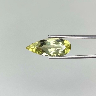  2.40 Cts. Green Beryl 16x6.5mm Faceted Pear Shape AAA Grade Loose Gemstone - Total 1 Pc.