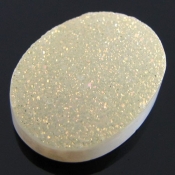 14 Carat Drusy Quartz 20x15mm  Oval Shape AAA Grade Loose Cabochon - Total 1 Pc.