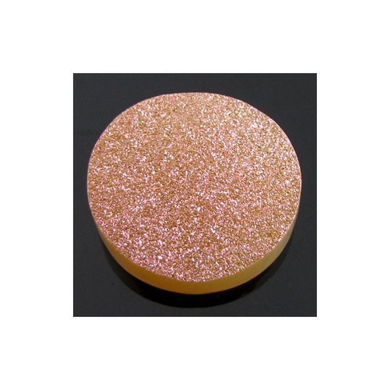30.5 Ct. Bronze Beauty Color 25mm Round Shape Drusy Quartz