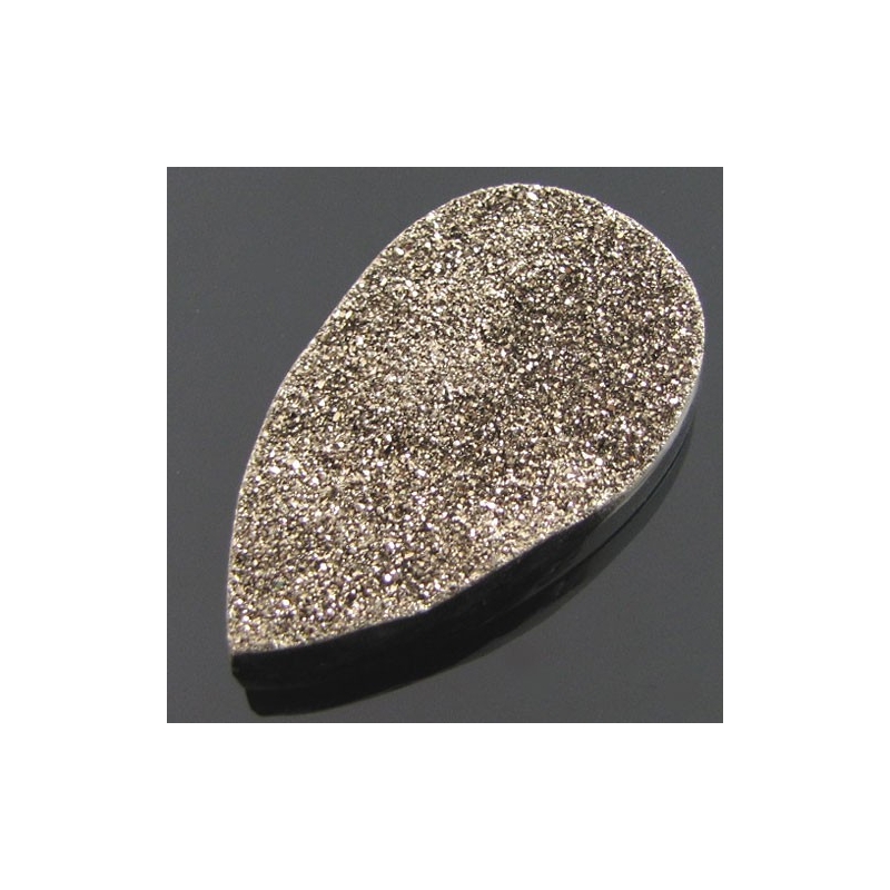 75.2 carat Drusy Quartz 45x28mm  Pear Shape AAA Grade Loose Cabochon - Total 1 Pc.