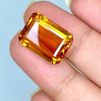  11.60 Cts. Citrine 17x12.5 Step Cut Octagon Shape AAA+ Grade Loose Gemstone - Total 1 Pc.