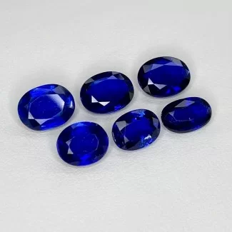 11.11 Cts. Kyanite 9x7-8x6 Faceted Oval Shape AAA Grade Gemstones Parcel - Total 6 Pcs.