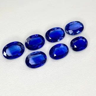 12.79 Cts. Kyanite 10x7-8x6 Faceted Oval Shape AAA Grade Gemstones Parcel - Total 7 Pcs.