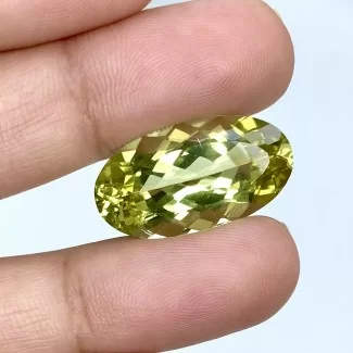  13.65 Cts. Green Beryl 22x12mm Faceted Oval Shape AAA Grade Loose Gemstone - Total 1 Pc.