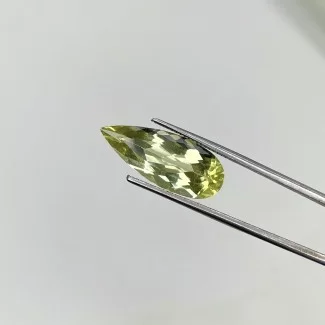  3.80 Cts. Green Beryl 19x8mm Faceted Pear Shape AAA Grade Loose Gemstone - Total 1 Pc.