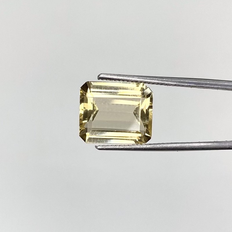  3.25 Cts. Yellow Beryl 10.5x9mm Step Cut Octagon Shape AAA Grade Loose Gemstone - Total 1 Pc.